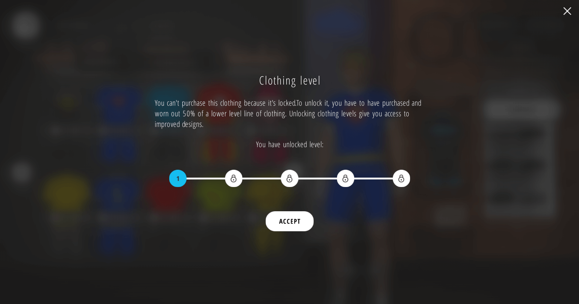Clothing level Bkool Simulator Clothing level Bkool Simulator