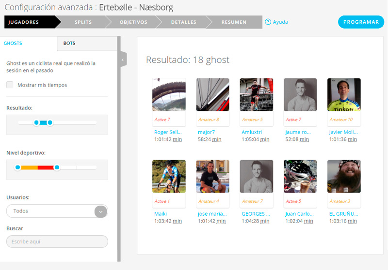 Los ghosts en Bkool